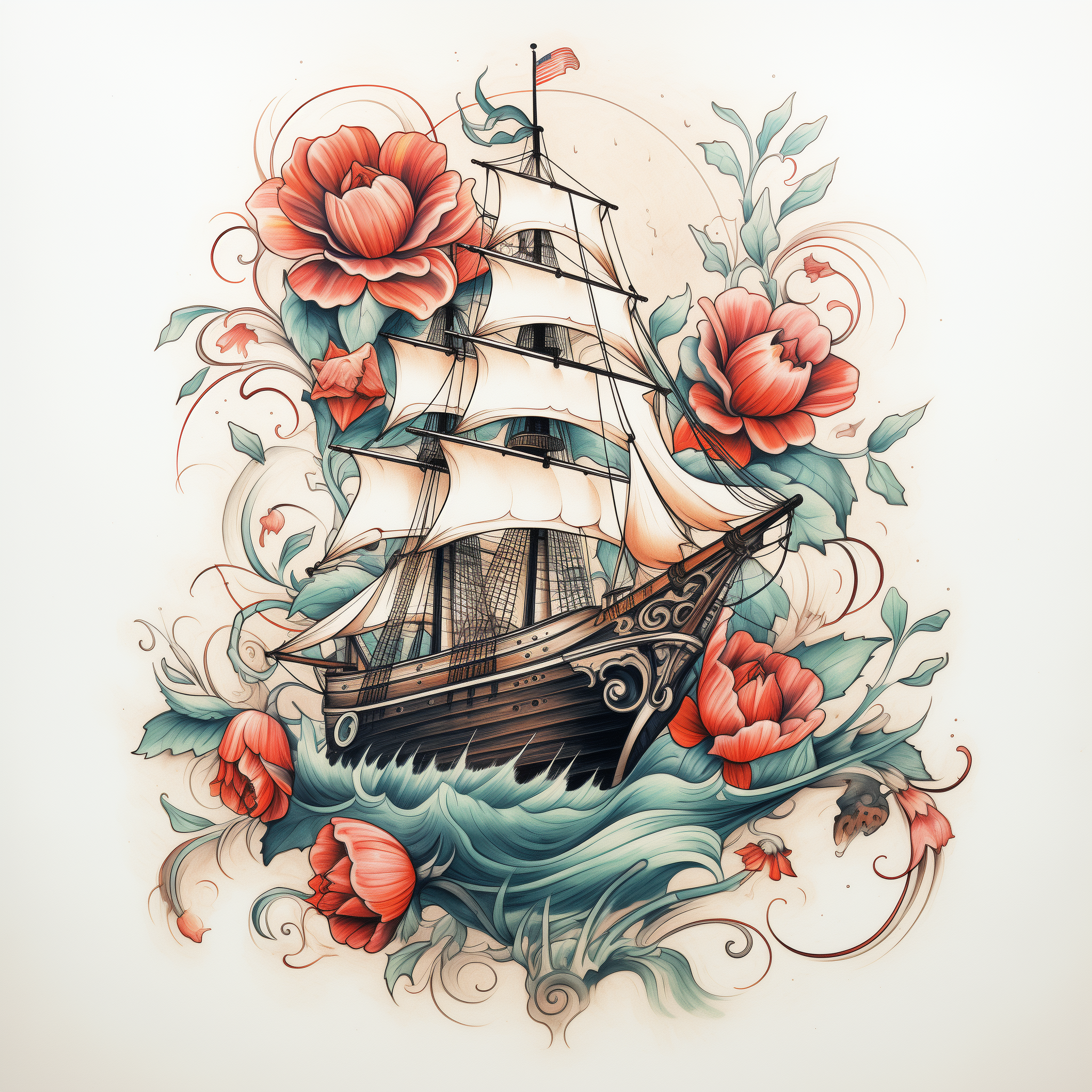 Podróże - Free tattoo design ideas ai genereted - inkby.ai