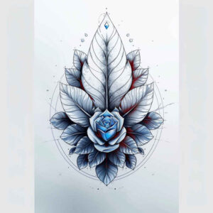 calm-design – tattoo design ideas free ai generated – airy – for-wrist – Gallery: delicate-flowers-inkby-ai