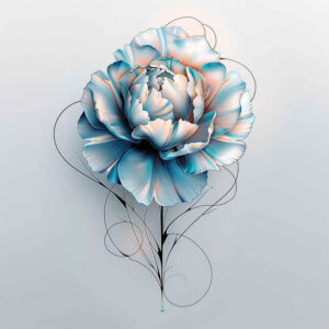 calm-design – tattoo design ideas free ai generated – refined – for-biceps – Gallery: delicate-flowers-inkby-ai