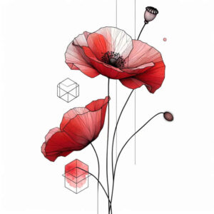 delicate-figure – tattoo design ideas free ai generated – punctual – for-back-of-neck – Gallery: delicate-flowers-inkby-ai