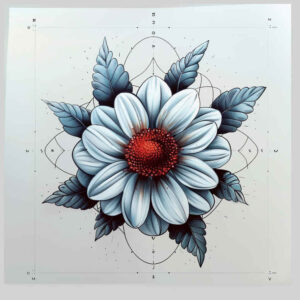 delicate-figure – tattoo design ideas free ai generated – refined-ink – for-back-of-neck – Gallery: delicate-flowers-inkby-ai
