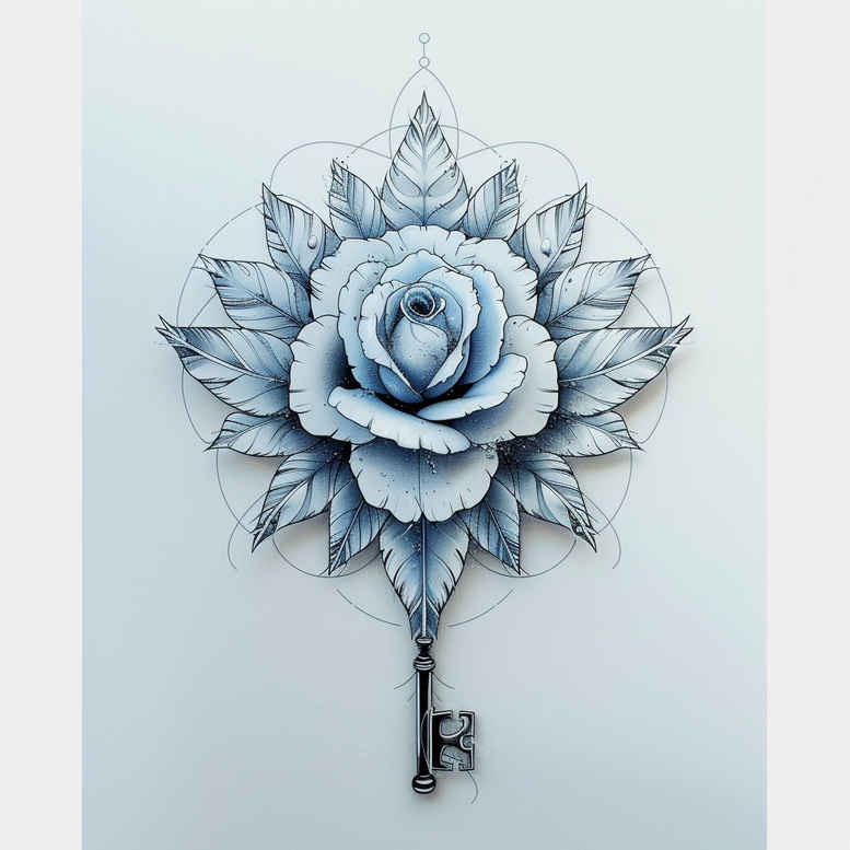 delicate-ink – tattoo design ideas free ai generated – miniature – for-foot – Gallery: delicate-flowers-inkby-ai