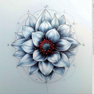 delicate-line – tattoo design ideas free ai generated – single-color – for-upper-shoulder – Gallery: delicate-flowers-inkby-ai