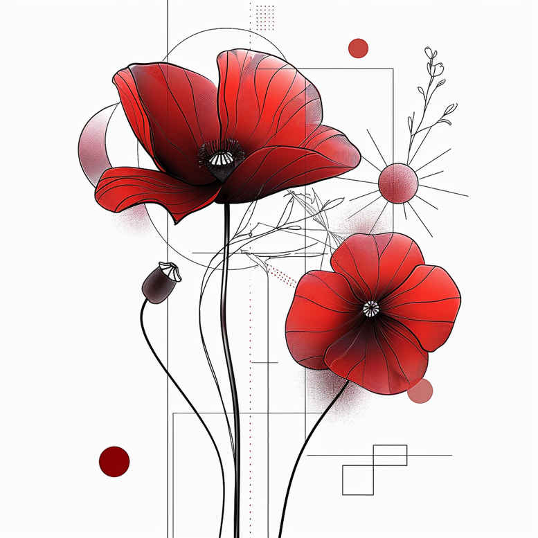 delicate-shadow – tattoo design ideas free ai generated – negative-space – for-upper-shoulder – Gallery: delicate-flowers-inkby-ai