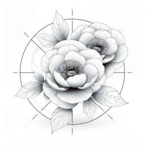 ethereal-form – tattoo design ideas free ai generated – negative-space – for-arm – Gallery: delicate-flowers-inkby-ai