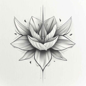 ethereal-tattoo – tattoo design ideas free ai generated – clear-cut – for-arm – Gallery: delicate-flowers-inkby-ai