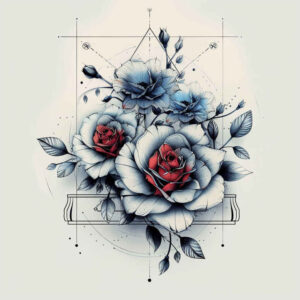 ethereal-tattoo – tattoo design ideas free ai generated – no-excess – for-wrist-side – Gallery: delicate-flowers-inkby-ai