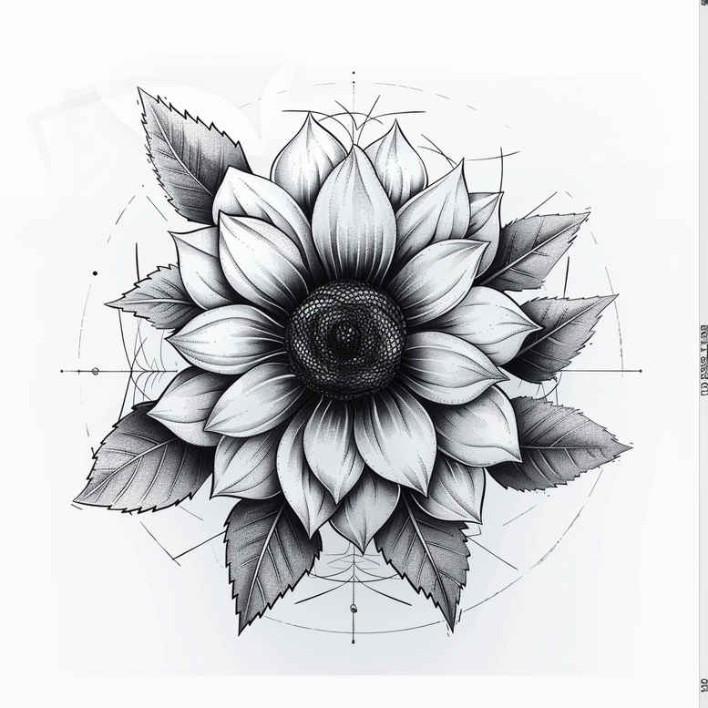 fine-line – tattoo design ideas free ai generated – bare – for-shoulder-blade – Gallery: delicate-flowers-inkby-ai