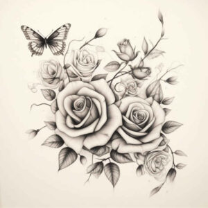 floral-accents – tattoo design ideas free ai generated – airy – for-biceps – Gallery: delicate-flowers-inkby-ai