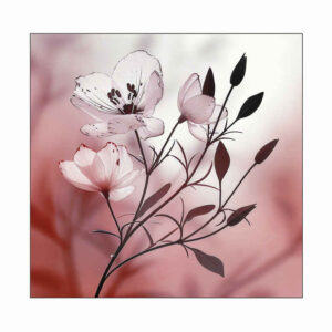 floral-accents – tattoo design ideas free ai generated – dotwork – for-back-shoulder – Gallery: delicate-flowers-inkby-ai
