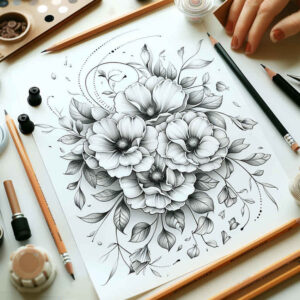 floral-accents – tattoo design ideas free ai generated – petite – for-hand – Gallery: delicate-flowers-inkby-ai