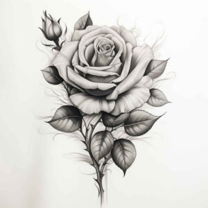 floral-aura – tattoo design ideas free ai generated – refined – for-nape – Gallery: delicate-flowers-inkby-ai