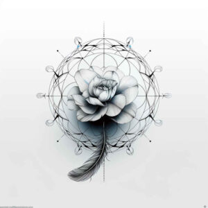 floral-elegance – tattoo design ideas free ai generated – mini-ink – for-nape – Gallery: delicate-flowers-inkby-ai