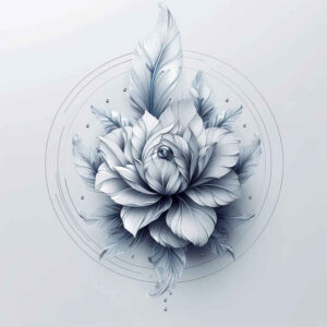 floral-elegance – tattoo design ideas free ai generated – open-space – for-hand – Gallery: delicate-flowers-inkby-ai
