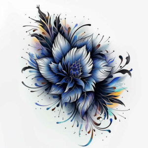 floral-elegance – tattoo design ideas free ai generated – whisper-line – for-heel – Gallery: delicate-flowers-inkby-ai