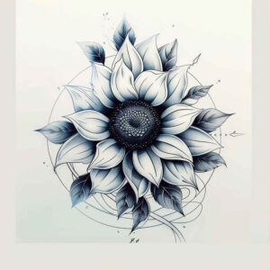 floral-form – tattoo design ideas free ai generated – modest – for-upper-back – Gallery: delicate-flowers-inkby-ai