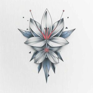 floral-shadow – tattoo design ideas free ai generated – iconic – for-temple – Gallery: delicate-flowers-inkby-ai