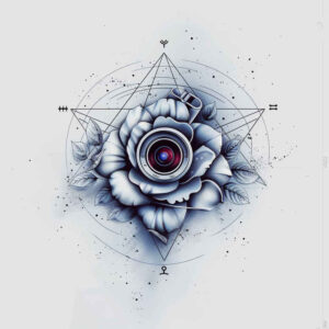 light-contour – tattoo design ideas free ai generated – refined-ink – for-sternum – Gallery: delicate-flowers-inkby-ai