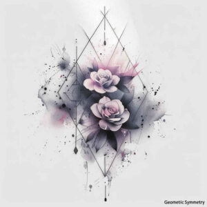 light-ornamentation – tattoo design ideas free ai generated – gentle-angle – for-upper-thigh – Gallery: delicate-flowers-inkby-ai