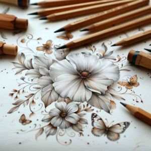light-tattoo – tattoo design ideas free ai generated – fine-line – for-knee – Gallery: delicate-flowers-inkby-ai