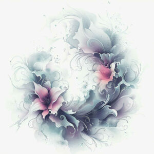 light-tattoo – tattoo design ideas free ai generated – monochrome – for-heel – Gallery: delicate-flowers-inkby-ai