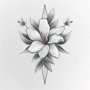 minimalist-design – tattoo design ideas free ai generated – simple-icon – for-back – Gallery: delicate-flowers-inkby-ai