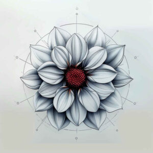 minimalist-style – tattoo design ideas free ai generated – crisp-outline – for-shin – Gallery: delicate-flowers-inkby-ai