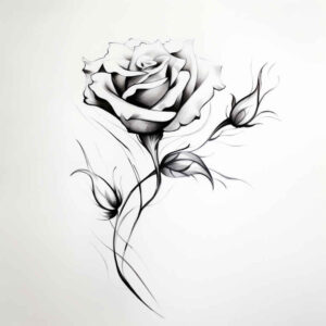 minimalist-style – tattoo design ideas free ai generated – mini-geometry – for-ankle – Gallery: delicate-flowers-inkby-ai