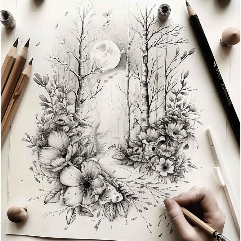 minimalist-style – tattoo design ideas free ai generated – minimalist-script – for-spine – Gallery: delicate-flowers-inkby-ai