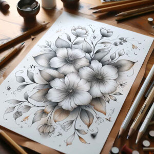 minimalist-tattoo – tattoo design ideas free ai generated – little-tattoo – for-arm – Gallery: delicate-flowers-inkby-ai