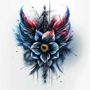 natural-aesthetics – tattoo design ideas free ai generated – plain-tattoo – for-hand – Gallery: delicate-flowers-inkby-ai