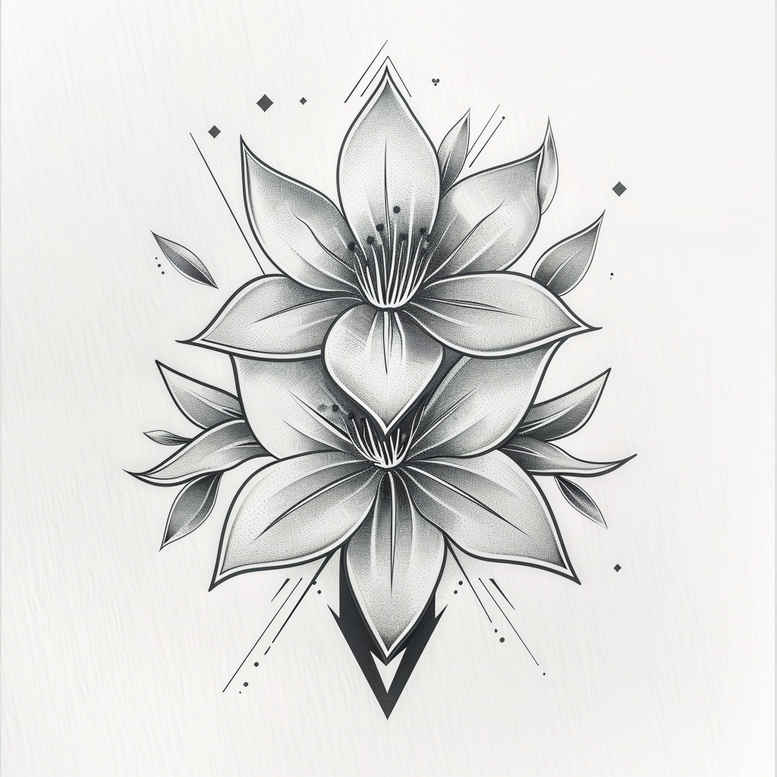 natural-aesthetics – tattoo design ideas free ai generated – slender – for-arm – Gallery: delicate-flowers-inkby-ai