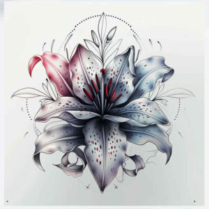 natural-shape – tattoo design ideas free ai generated – pure-motif – for-temple – Gallery: delicate-flowers-inkby-ai