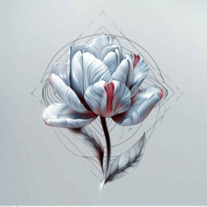 nature-tattoo – tattoo design ideas free ai generated – unembellished – for-upper-arm – Gallery: delicate-flowers-inkby-ai
