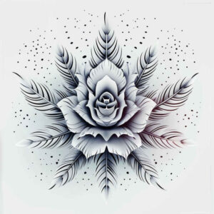 organic-line – tattoo design ideas free ai generated – nonintrusive – for-shin – Gallery: delicate-flowers-inkby-ai