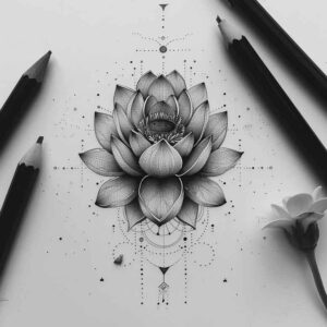 organic-shape – tattoo design ideas free ai generated – tiny-tattoo – for-lower-arm – Gallery: delicate-flowers-inkby-ai