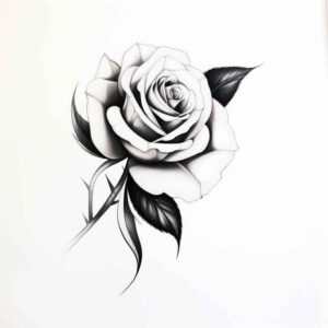 soft-composition – tattoo design ideas free ai generated – no-background – for-collarbone – Gallery: delicate-flowers-inkby-ai
