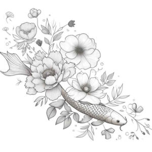 subtle-composition – tattoo design ideas free ai generated – little-tattoo – for-side-torso – Gallery: delicate-flowers-inkby-ai