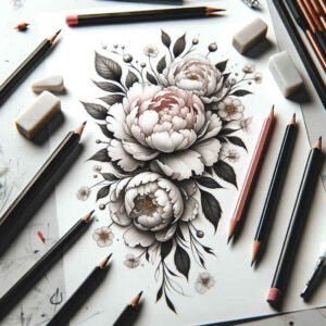 subtle-light-play – tattoo design ideas free ai generated – tiny-motif – for-inner-arm – Gallery: delicate-flowers-inkby-ai