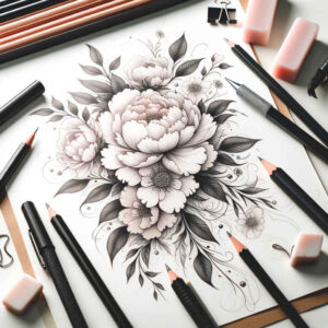 subtle-lines – tattoo design ideas free ai generated – clean-lines – for-arm – Gallery: delicate-flowers-inkby-ai
