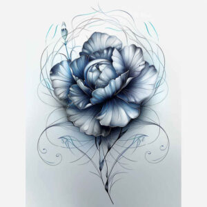 subtle-lines – tattoo design ideas free ai generated – soft-touch – for-side – Gallery: delicate-flowers-inkby-ai