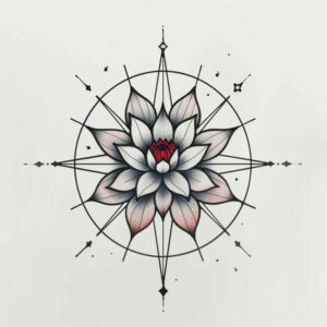 subtle-transitions – tattoo design ideas free ai generated – short-stroke – for-shoulder-blade – Gallery: delicate-flowers-inkby-ai