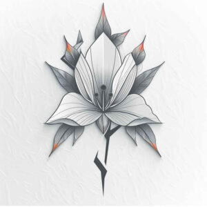 delicate-flowers tattoo design ideas dainty airy composition for lower back