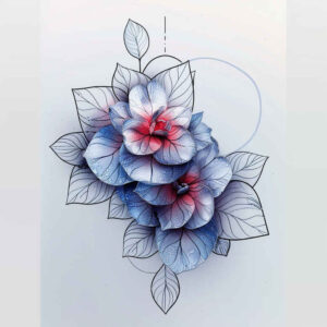 delicate-flowers tattoo design ideas airy airy composition for upper back