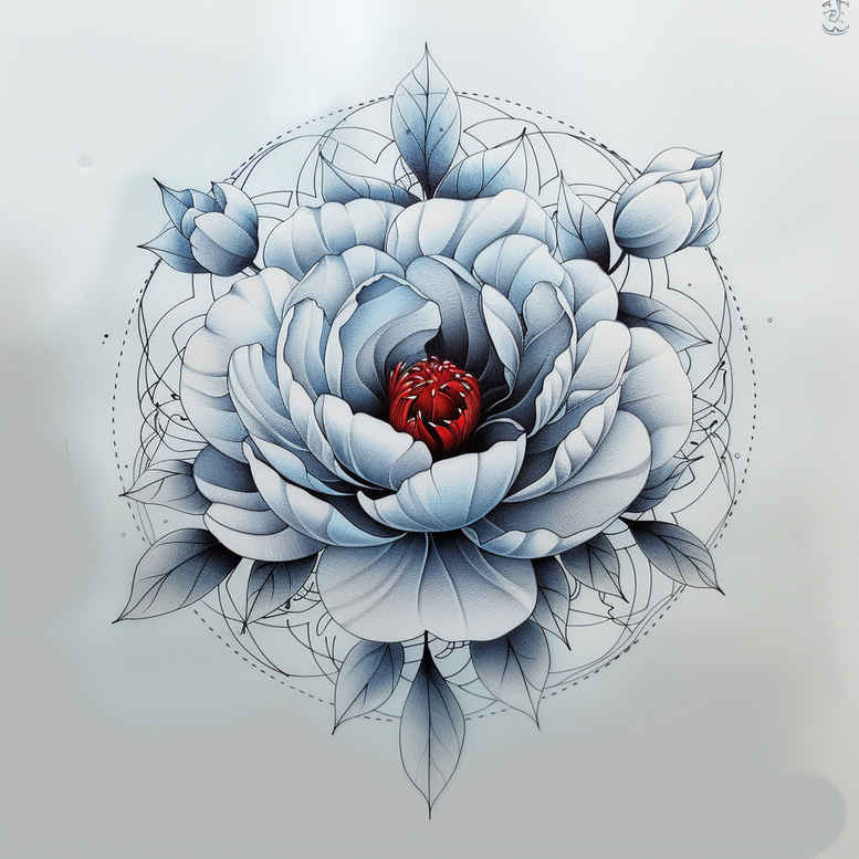 delicate-flowers tattoo design ideas minimal texture airy composition shows endurance