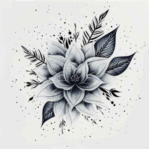 delicate-flowers tattoo design ideas petite artistic shading for behind ear