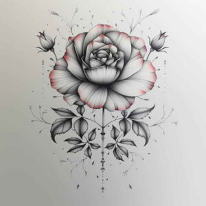 delicate-flowers tattoo design ideas fine dot artistic shading for fingers