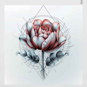delicate-flowers tattoo design ideas thin line artistic shading symbol of strength