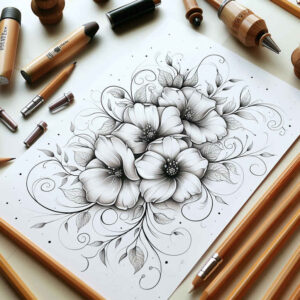 delicate-flowers tattoo design ideas symbolic blooming shows endurance