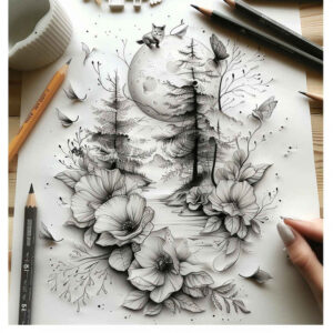 delicate-flowers tattoo design ideas elegant botanical accuracy shows perseverance